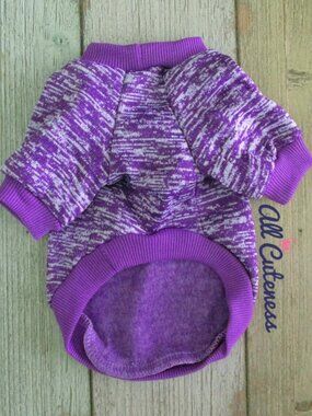 (NWOT) Purple Dog Sweater for Small Dogs - Size XS